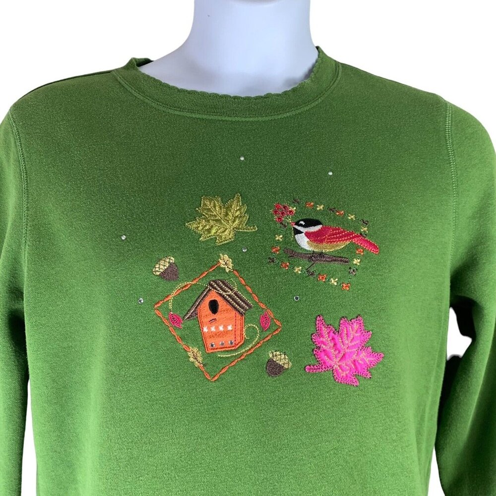 Sz Medium Cottagecore Sweatshirt Basic Editions G… - image 2